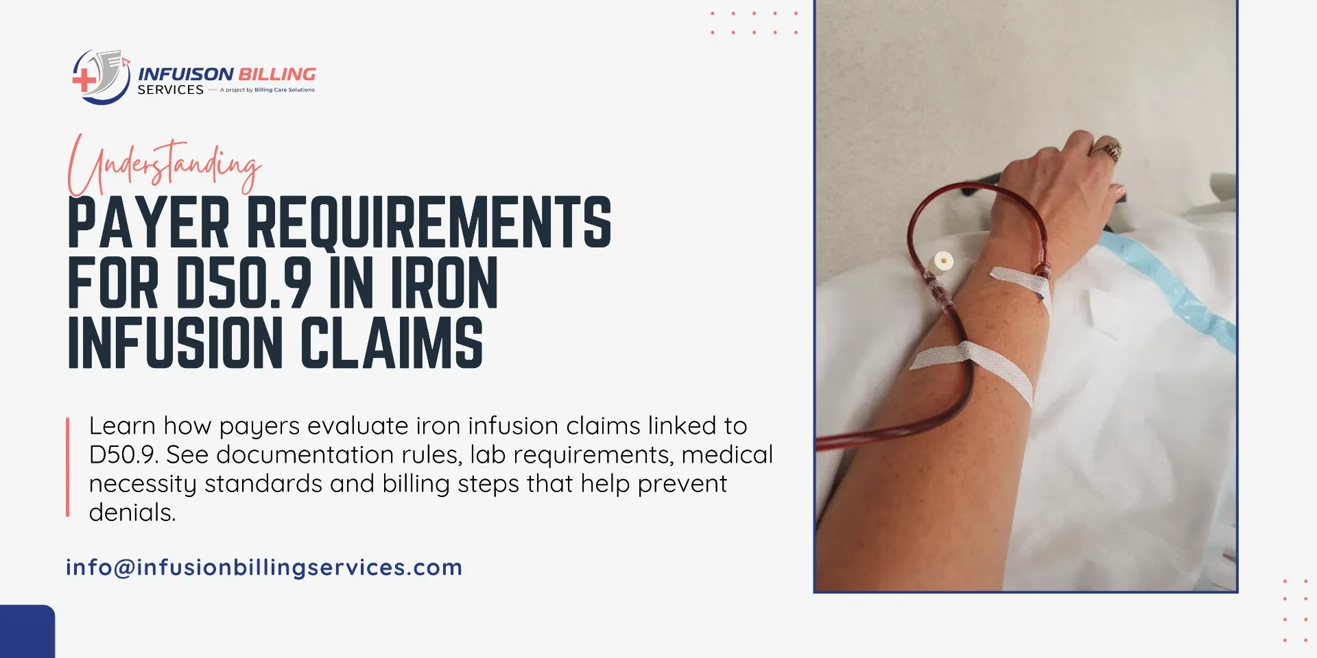 D50.9 Iron Infusion Claims: Payer Requirements & Billing Guide