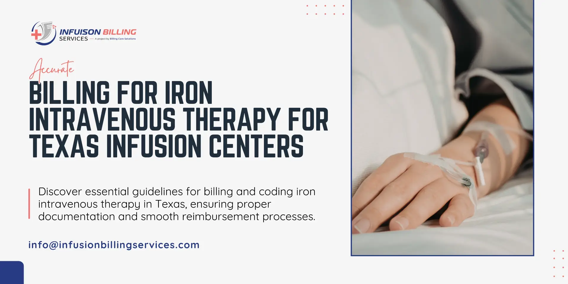 Iron intravenous therapy Billing | Infusion Billing Services