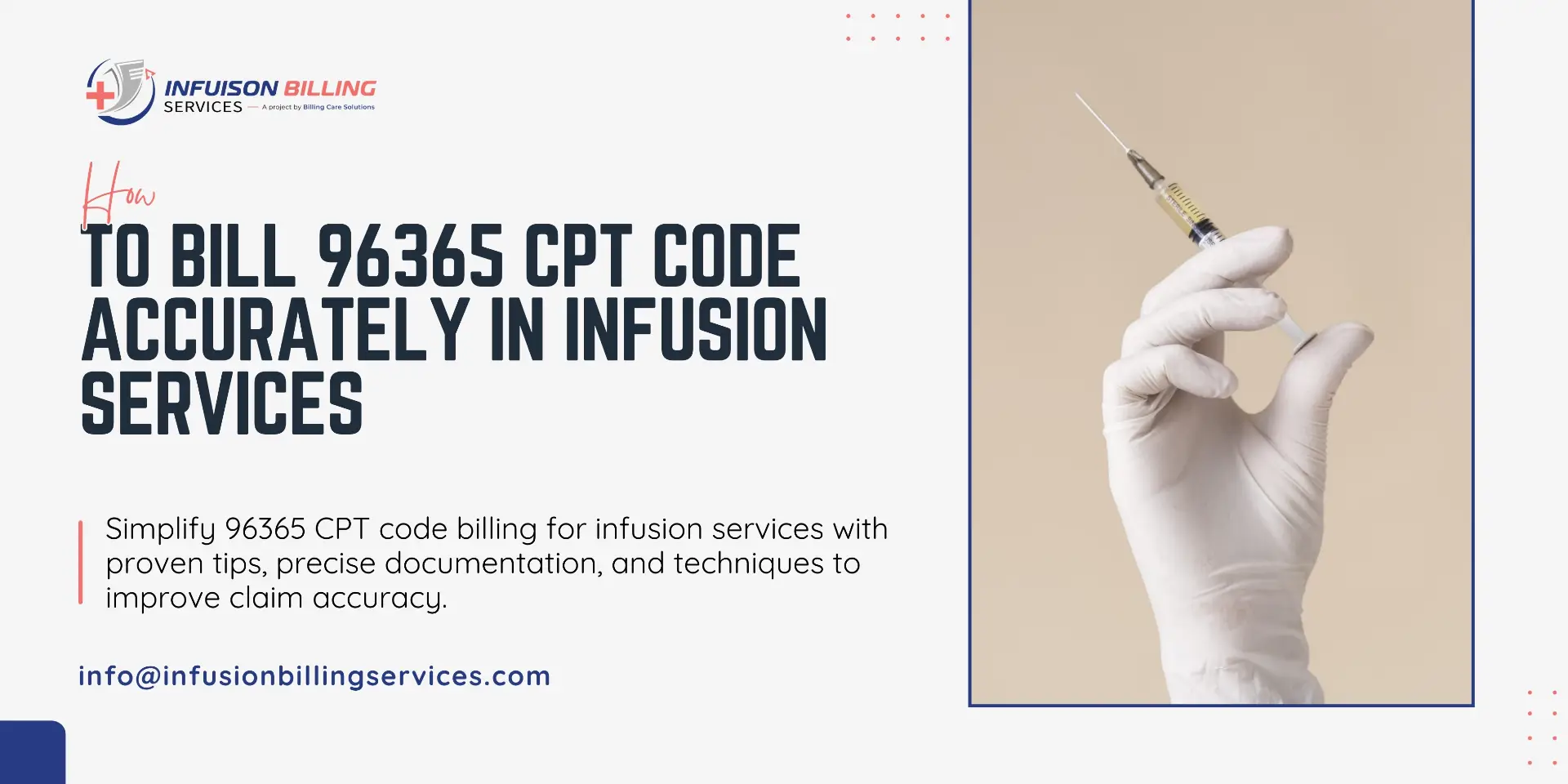 96365 CPT Code | Infusion Billing Services