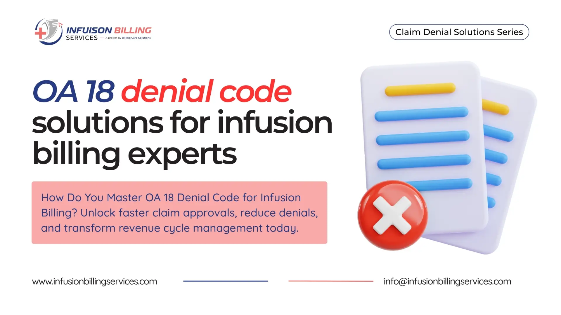 OA 18 Denial Code | Infusion Billing Services
