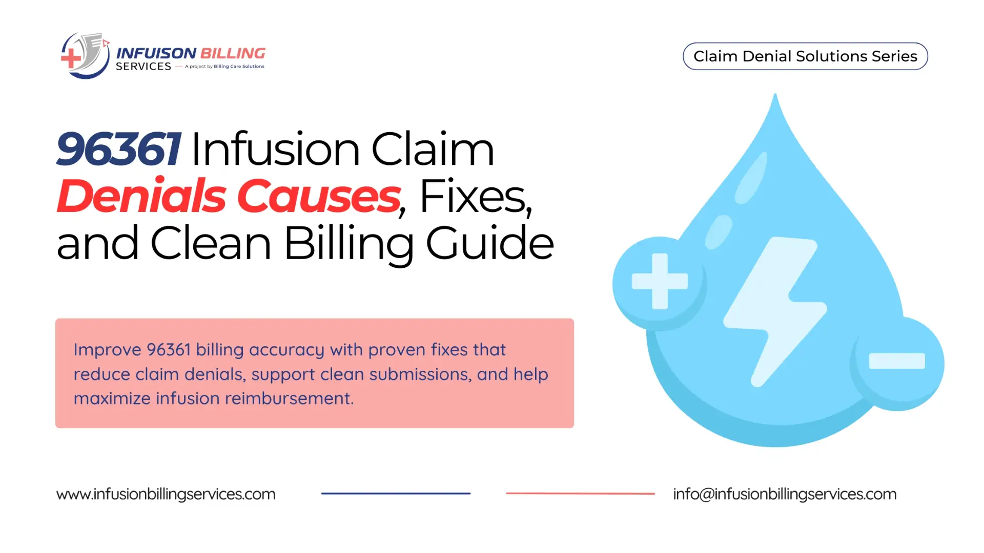 Strong 96361 Billing fixes for Claim Success | Infusion Billing Services
