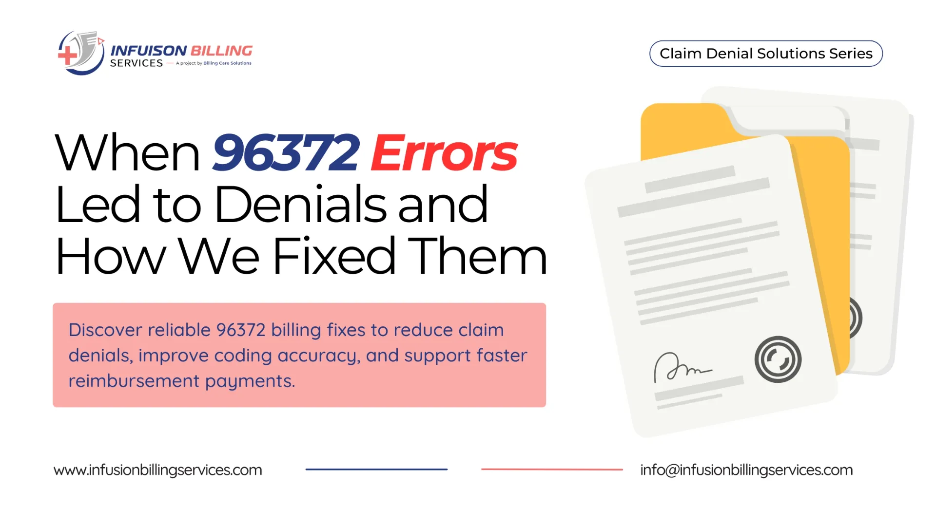 96372 Billing Fixes for Denial Prevention | Infusion Billing Services