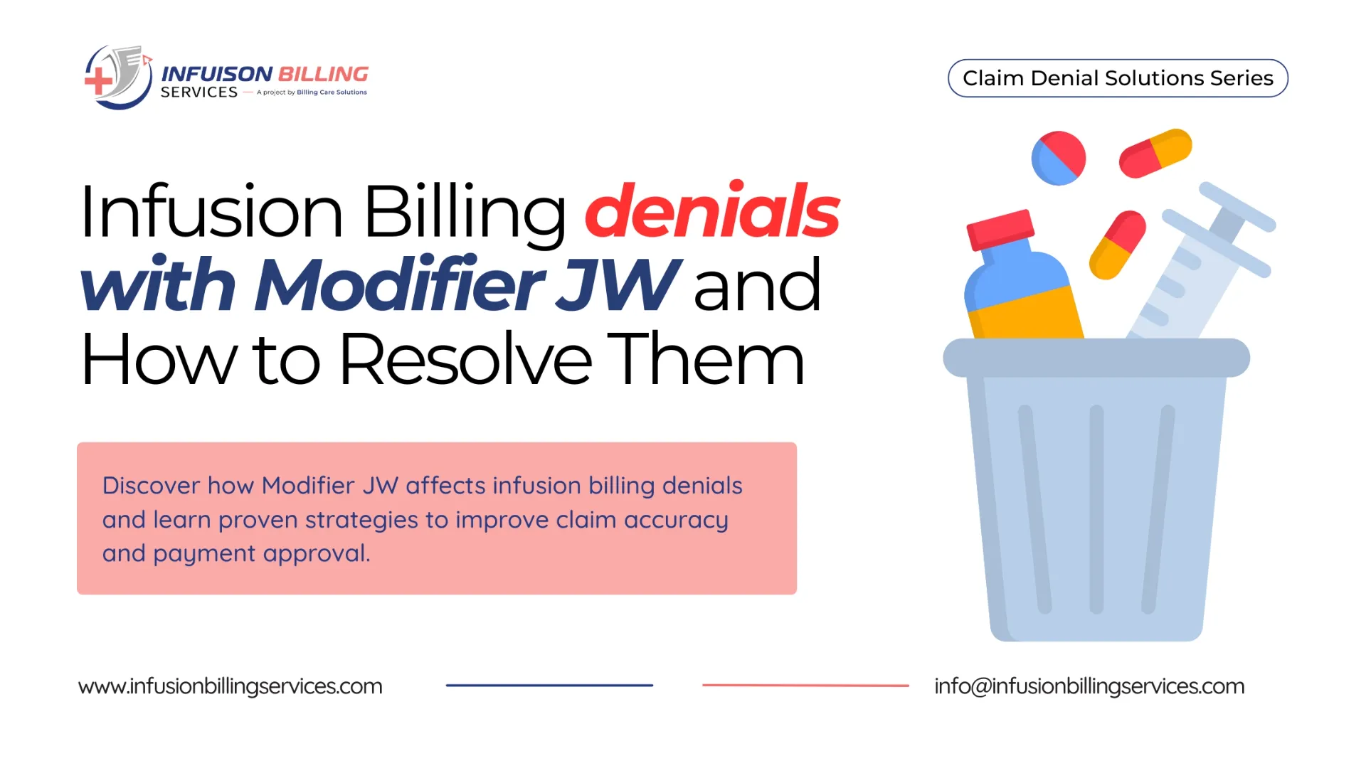 Modifier JW Methods to resolve the Billing Denials | infusion Billing Services