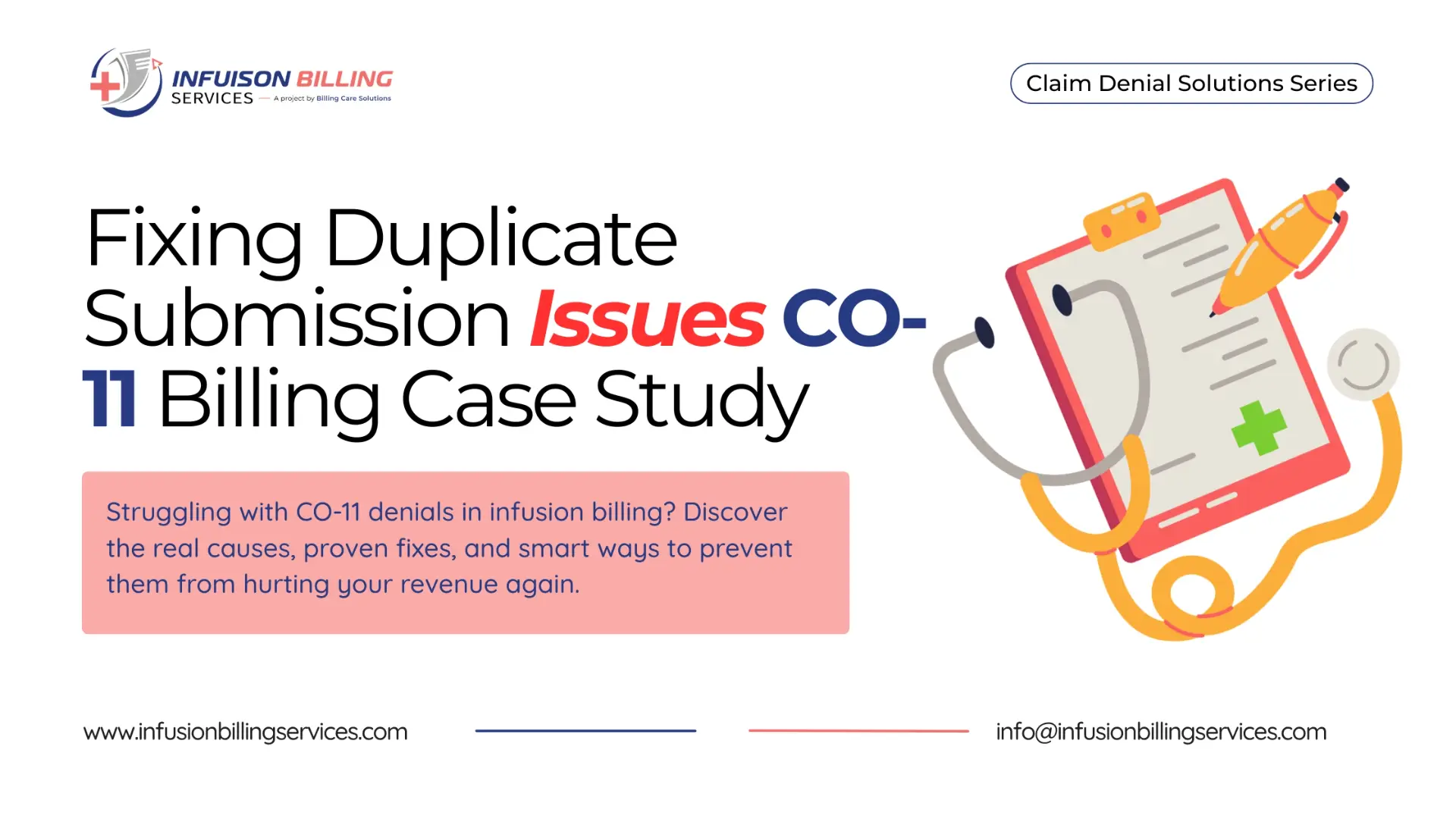 CO-11 Denials in Infusion Billing | Infusion Billing Services
