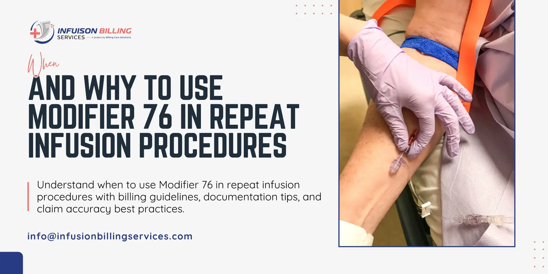 Practical Guide for 76 Modifier | Infusion Billing Services