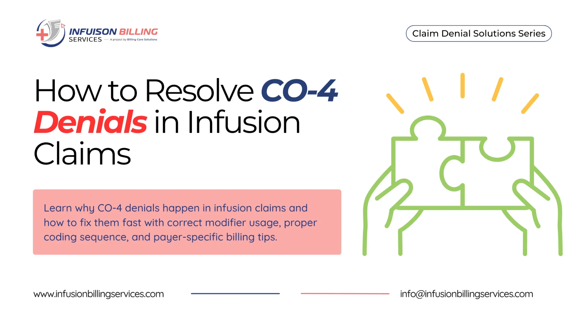 Easy Fixes for CO4 Denials | Infusion Billing Services