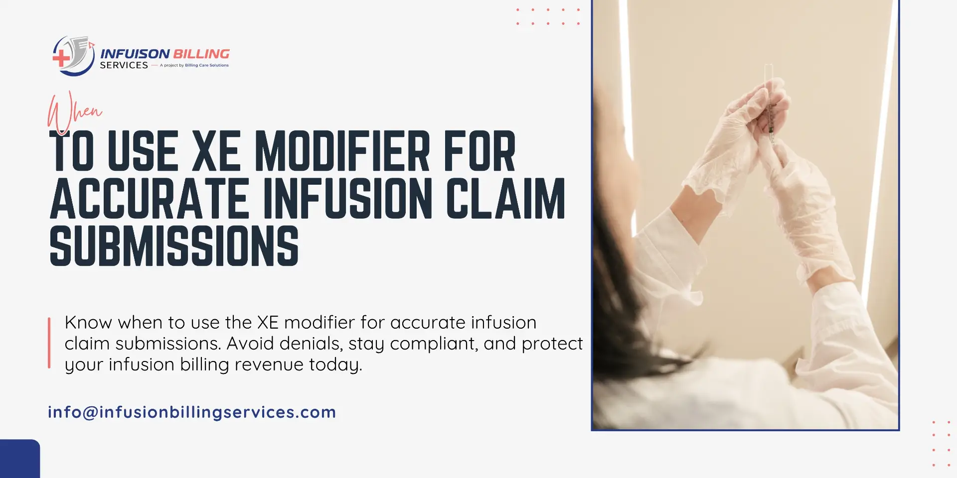 Best XE Modifier Guide | infusion Billing Services