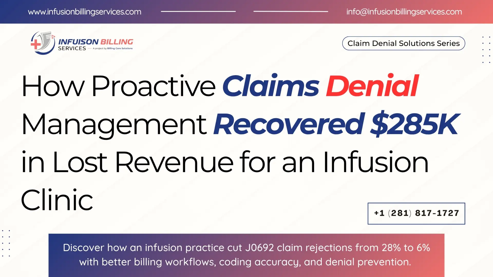 Expert Claims Denial Management | Infusion Billing Services