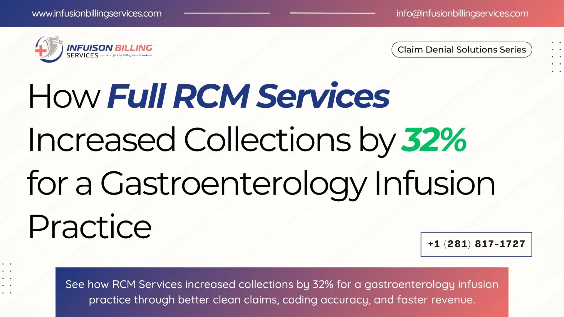 Expert RCM Services | Infusion Billing Services