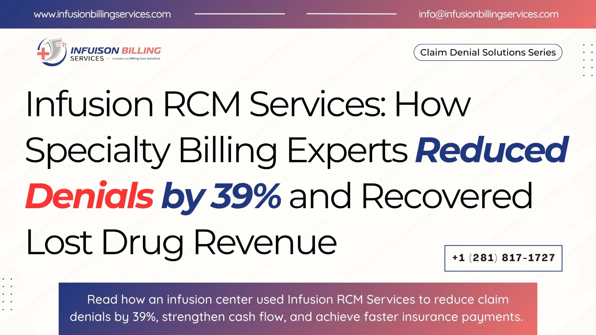 Proven Infusion RCM Services | Infusion Billing Services