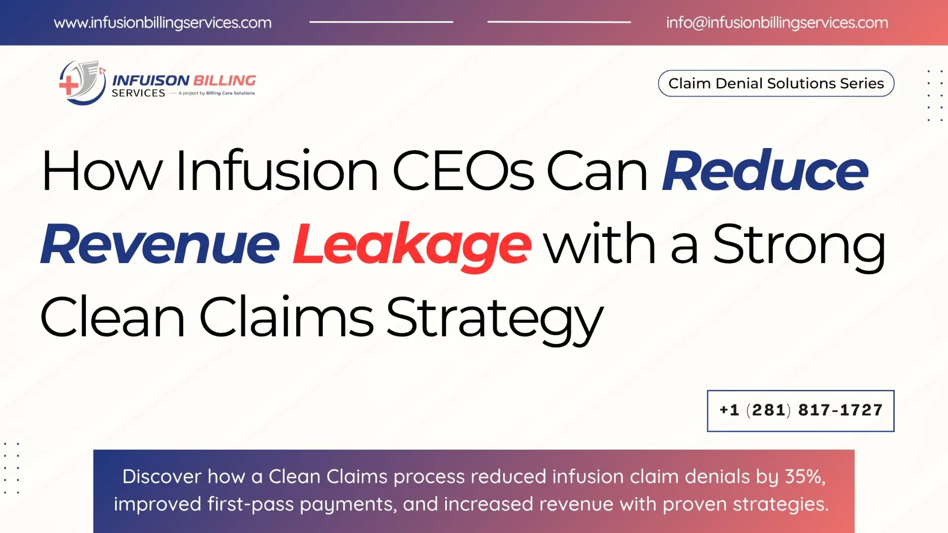Effective Clean Claims Process | Infusion Billing Services