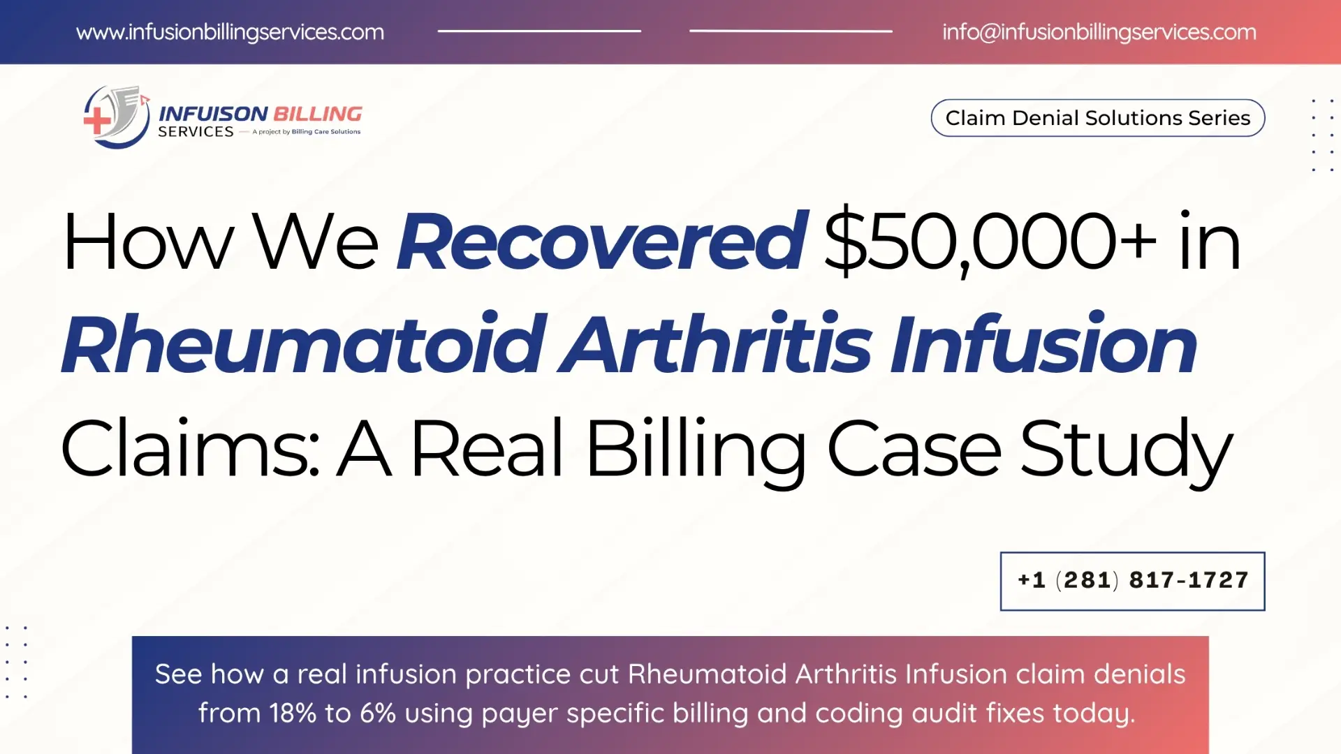 Rheumatoid Arthritis Infusion Denial | Infusion Billing Services