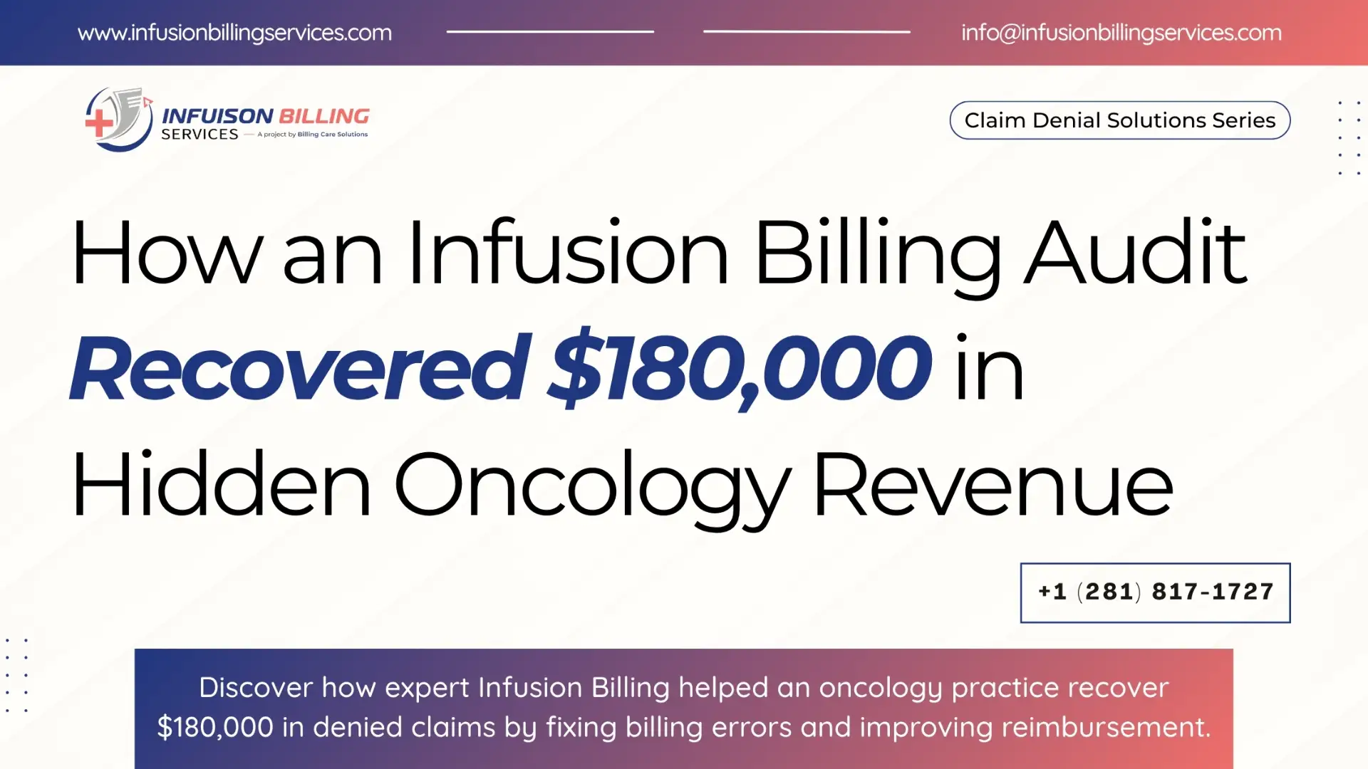 Proven Infusion Billing Audit | Infusion Billing Services