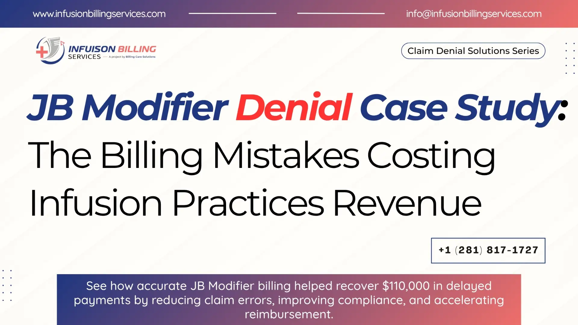 Proven JB Modifier Billing | Infusion Billing Services