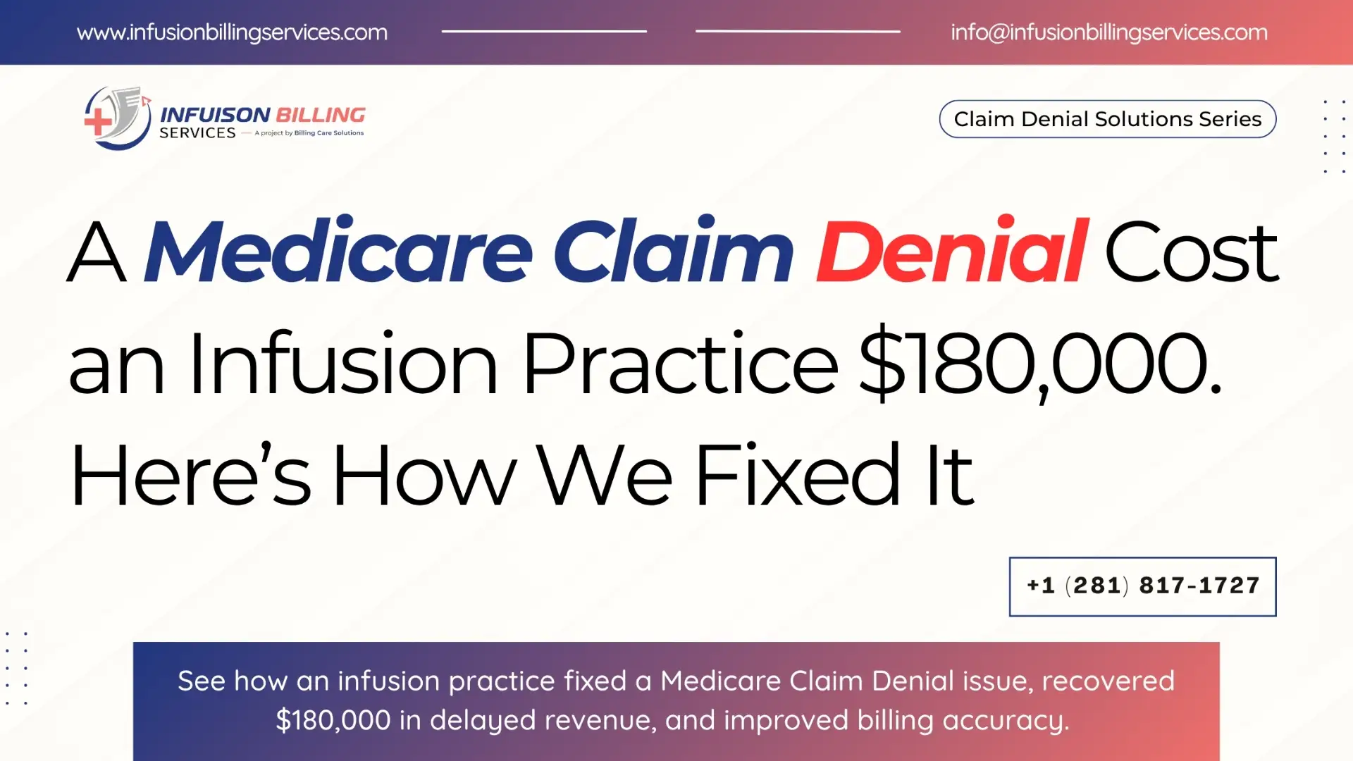Medicare Claim Denial | Infusion Billing Services