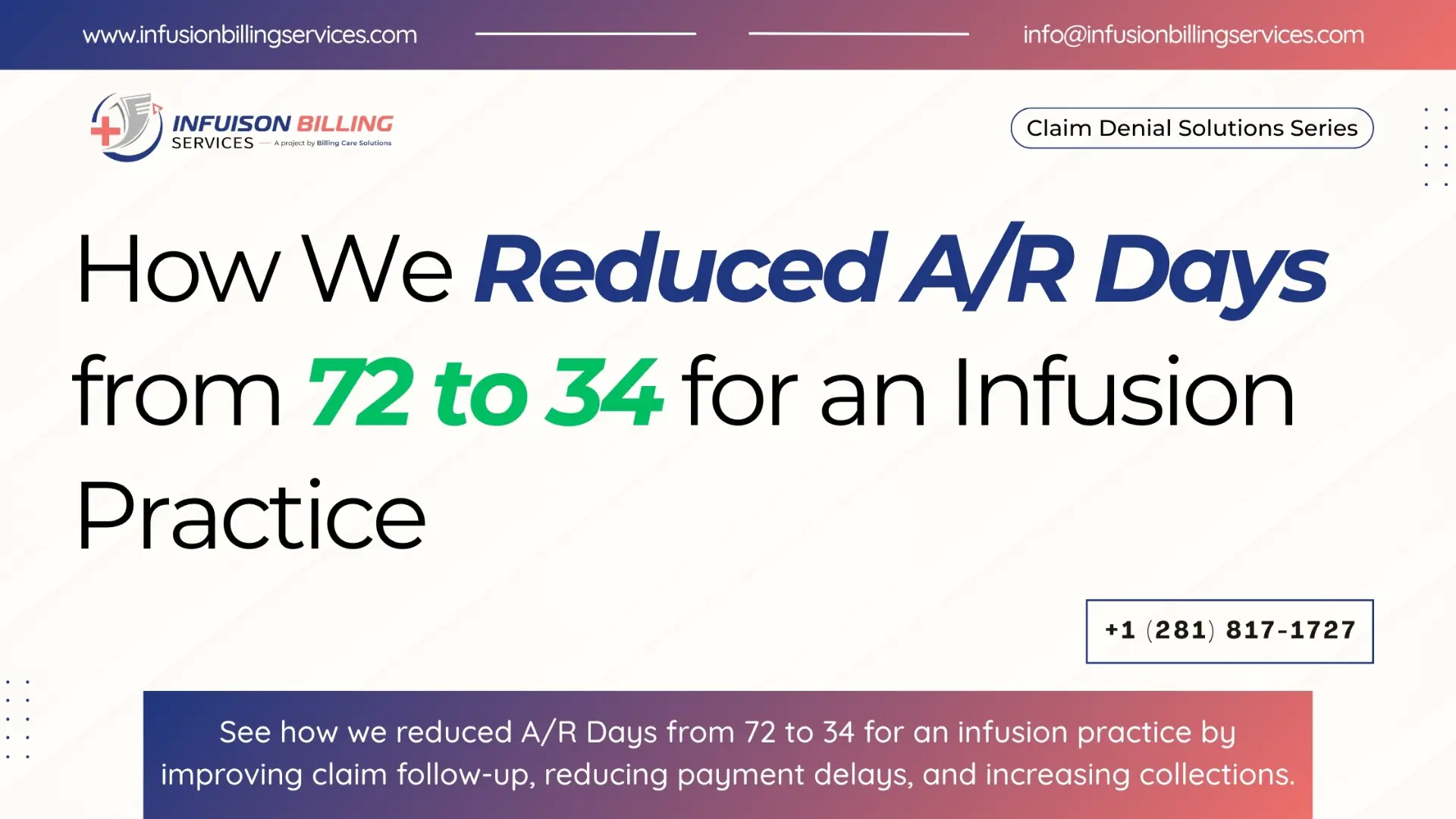 A/R Days Case Study | Infusion Billing Services