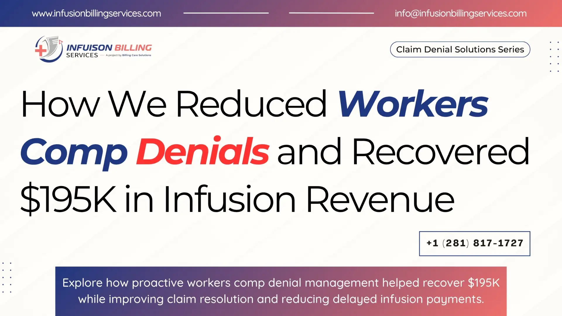 Proven Workers Comp Denial Strategy | Infusion Billing Services