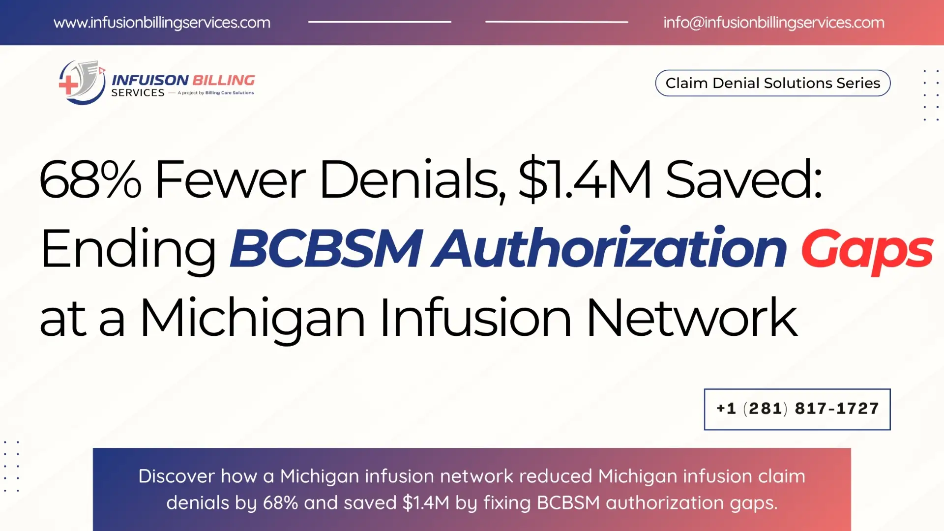 Proven Michigan Infusion Claim Denials Strategy | Infusion Billing Services